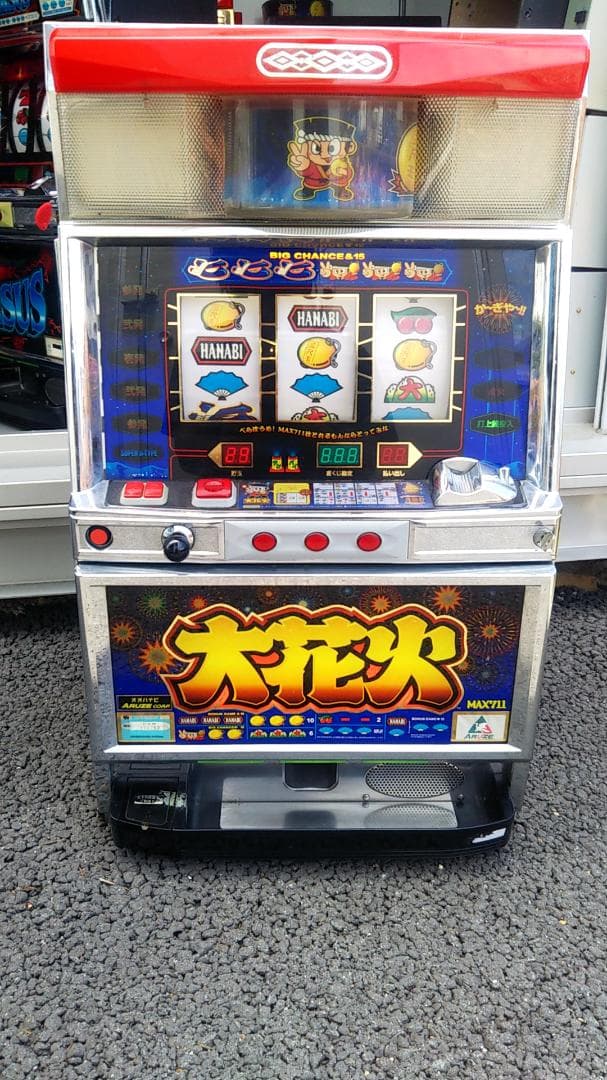 大花火 30 4号機 実機 ウエイトカットROM 100円直投入 パチスロ 大花火 【