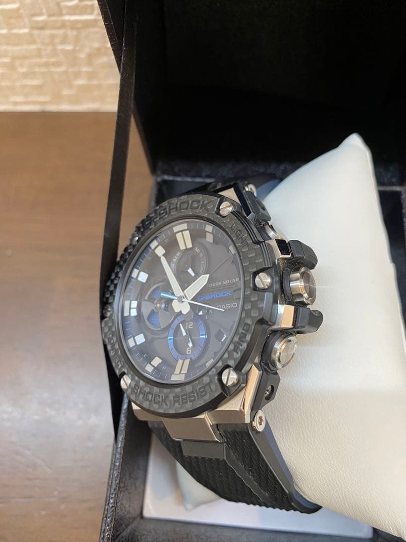 【未使用に近い極美品】G-SHOCKGST-B100-1AJFBluetooth