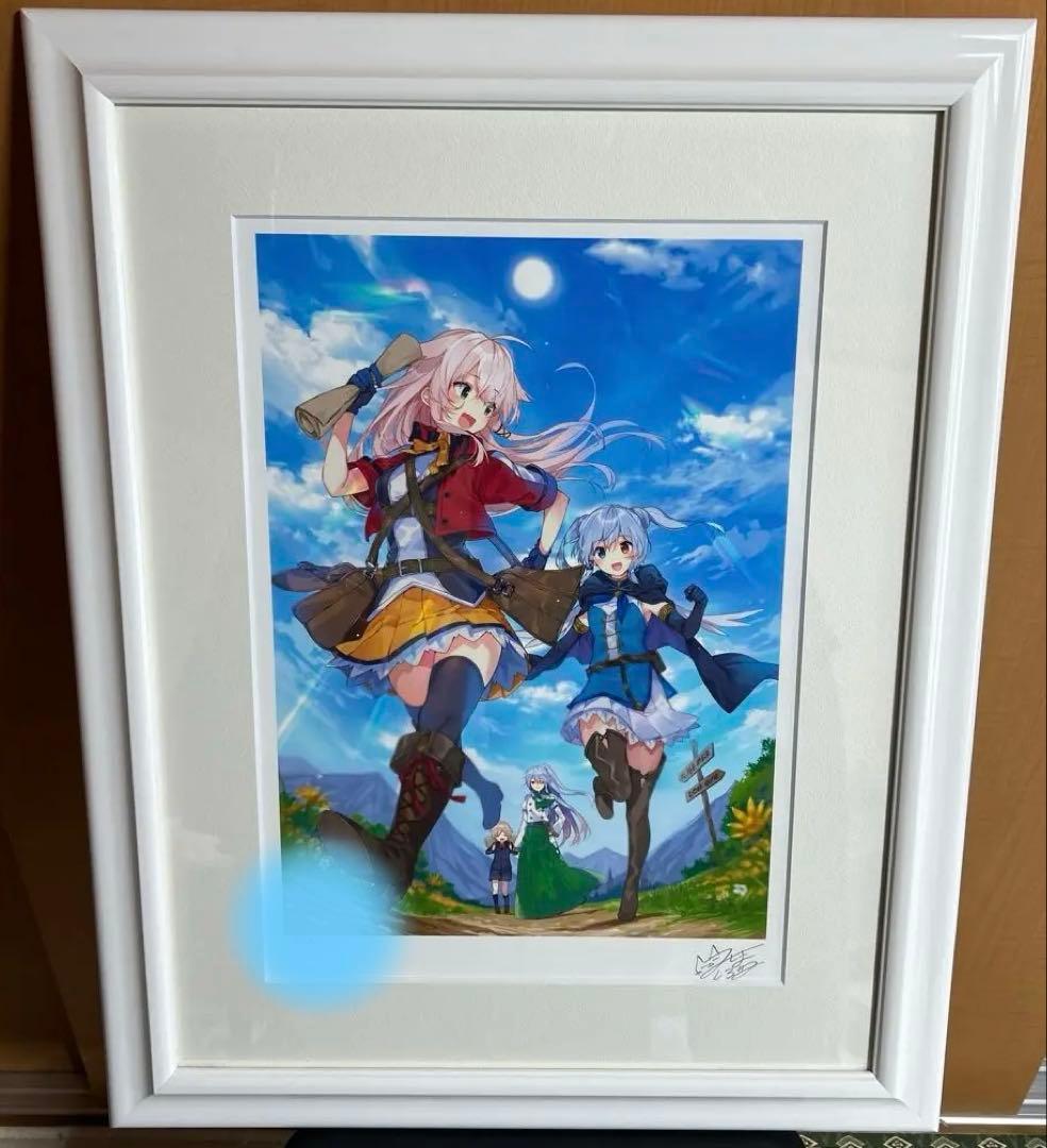 版画 三嶋くろね 旅立ち ミクスドメディア アールビバン シエル