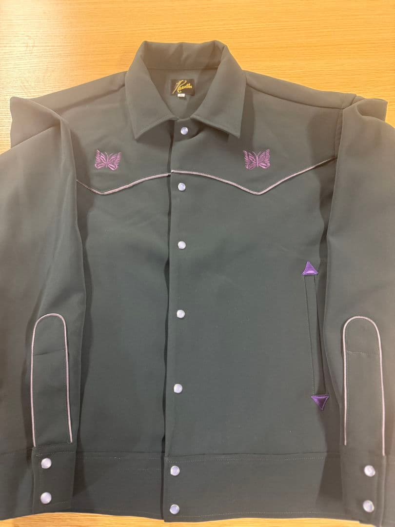 一*虎様 ニードルス　蝶刺繍 ブラックジャケット