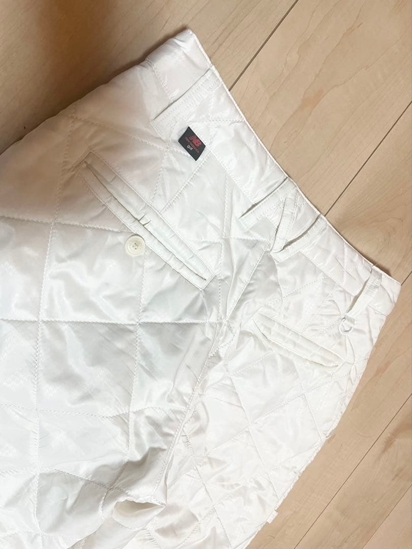 ニューバランス ゴルフ 防寒防風 中綿ホワイトパンツ