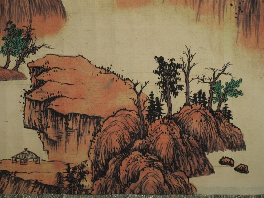 中国明時代の絵 激安骨董品 肉筆保証古美術 BD405A3-3