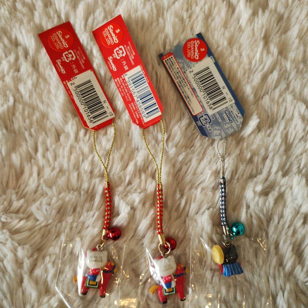 ご当地キティ 木曽路 3つセット 馬籠宿 根付けストラップ 希少 レア 2002