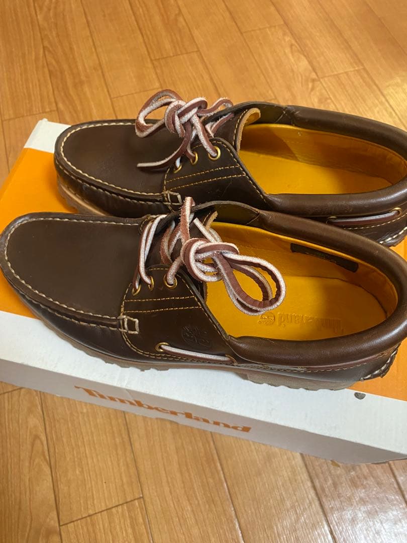 Timberland ブラウン モカシン　3eye