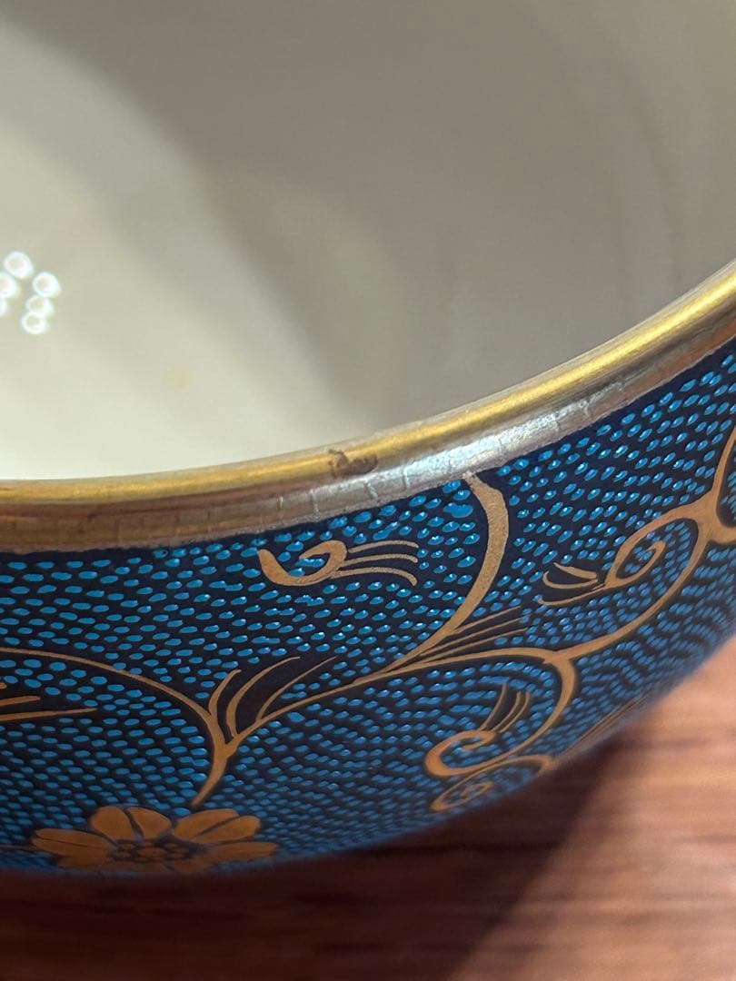 アウトレット ショップ 通販ホビー・楽器・アート - 九谷焼 抹茶碗 青