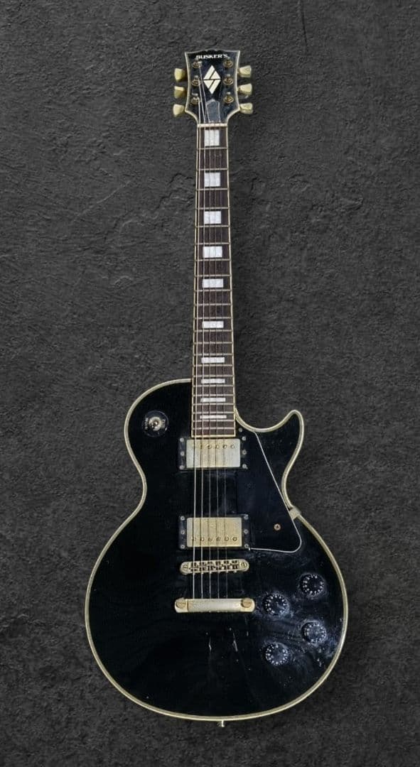 BUSKER'S レスポールカスタム エレキギター ブラック BUSKER'S BLC-500 BLK レスポールカスタム ステンレスフレット エレキ
