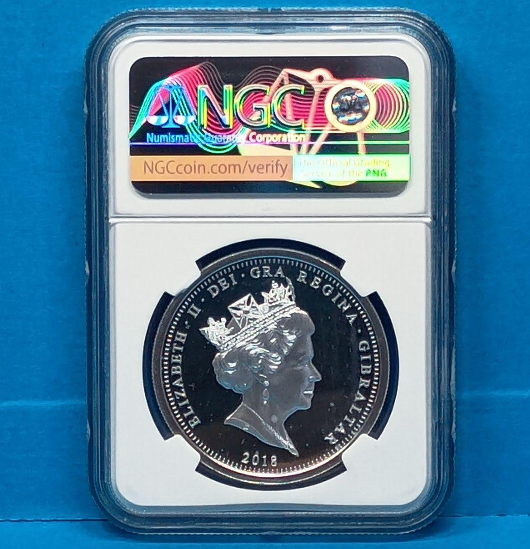 2018 ジブラルタルエリザベス女王戴冠65周年銀貨 NGC PF70UC FR - メルカリ