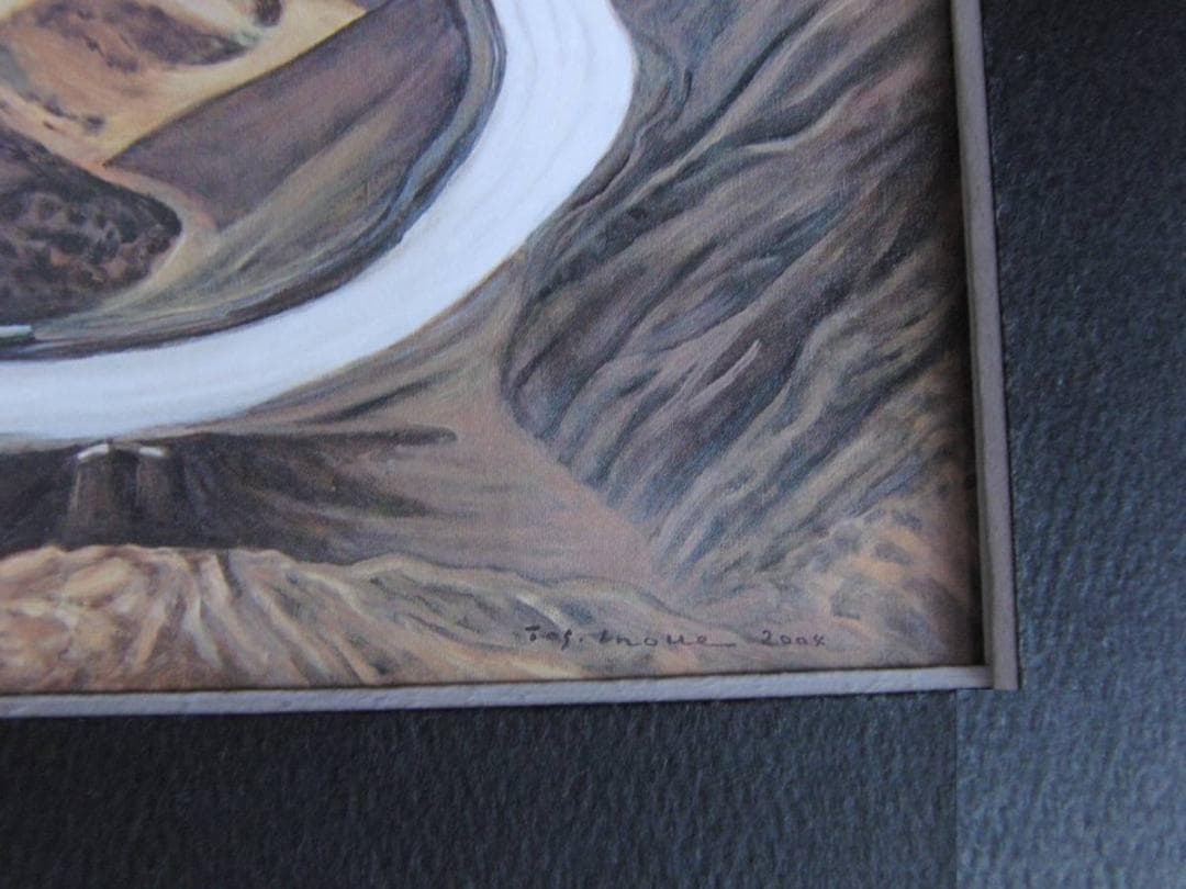 井上俊郎、【カイバル峠（ガンダーラへの道、パキスタン）】、希少な額装用画集より