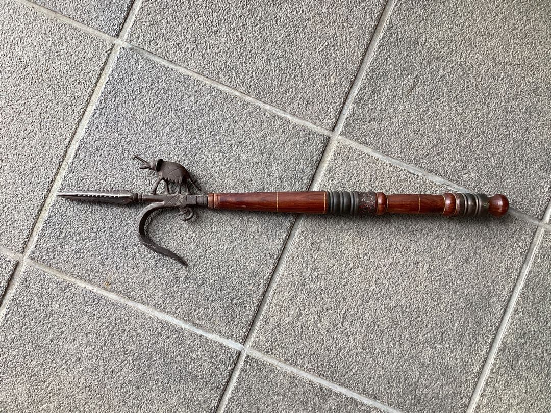 ビィンテージ　インド古武具　象使い　アンクス