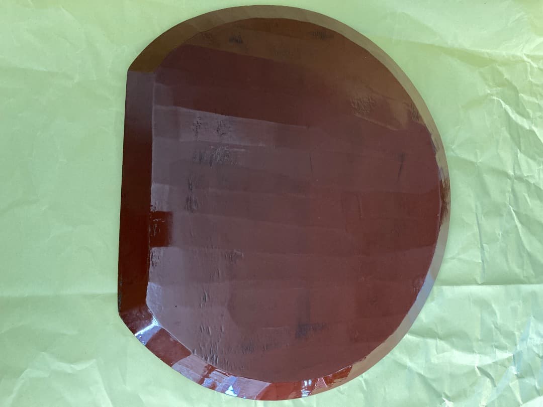 藤原盆 / 骨董　木地盆