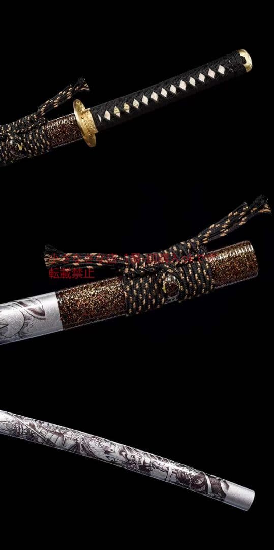26寸T10焼刃日本三色研【無双ゴースト】 武具 刀装具 日本刀 模造刀 居合刀