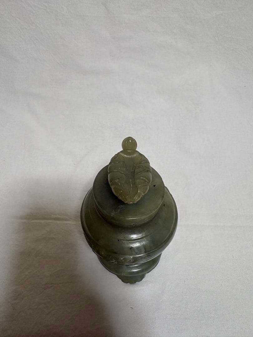 青玉蓋物 清代後期