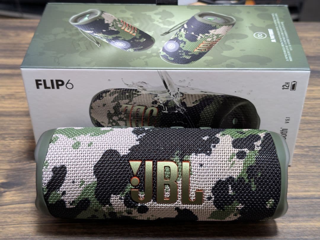 ☆JBL FLIP6 Bluetoothスピーカー 迷彩 スクワッド【美品】