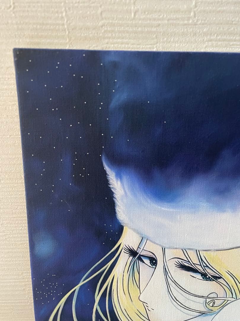 F10号 手描き油彩 松本零士銀河鉄道999模写 メーテルレジェンド 絵画