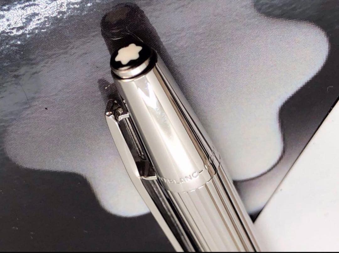 ⭐️金運アップ頂点の総プラチナ張り⭐️No1957レアな初期型S&S⭐️モンブラン社⭐️