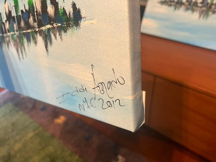 絵画⑤ ニューヨーク　New York マンハッタン　風景画　油絵　2012