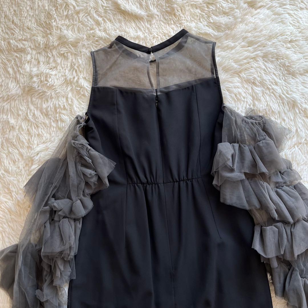 美品✨Kana カナ　チュールフリルスリーブ　Iライン 2way ドレス　M