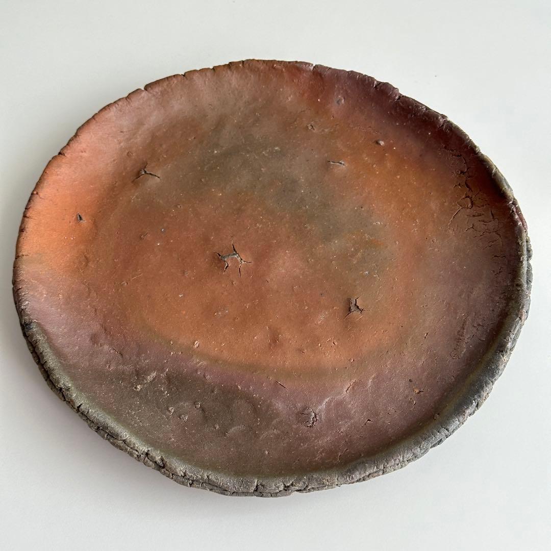 原田拾六 備前 皿 丸皿 共箱