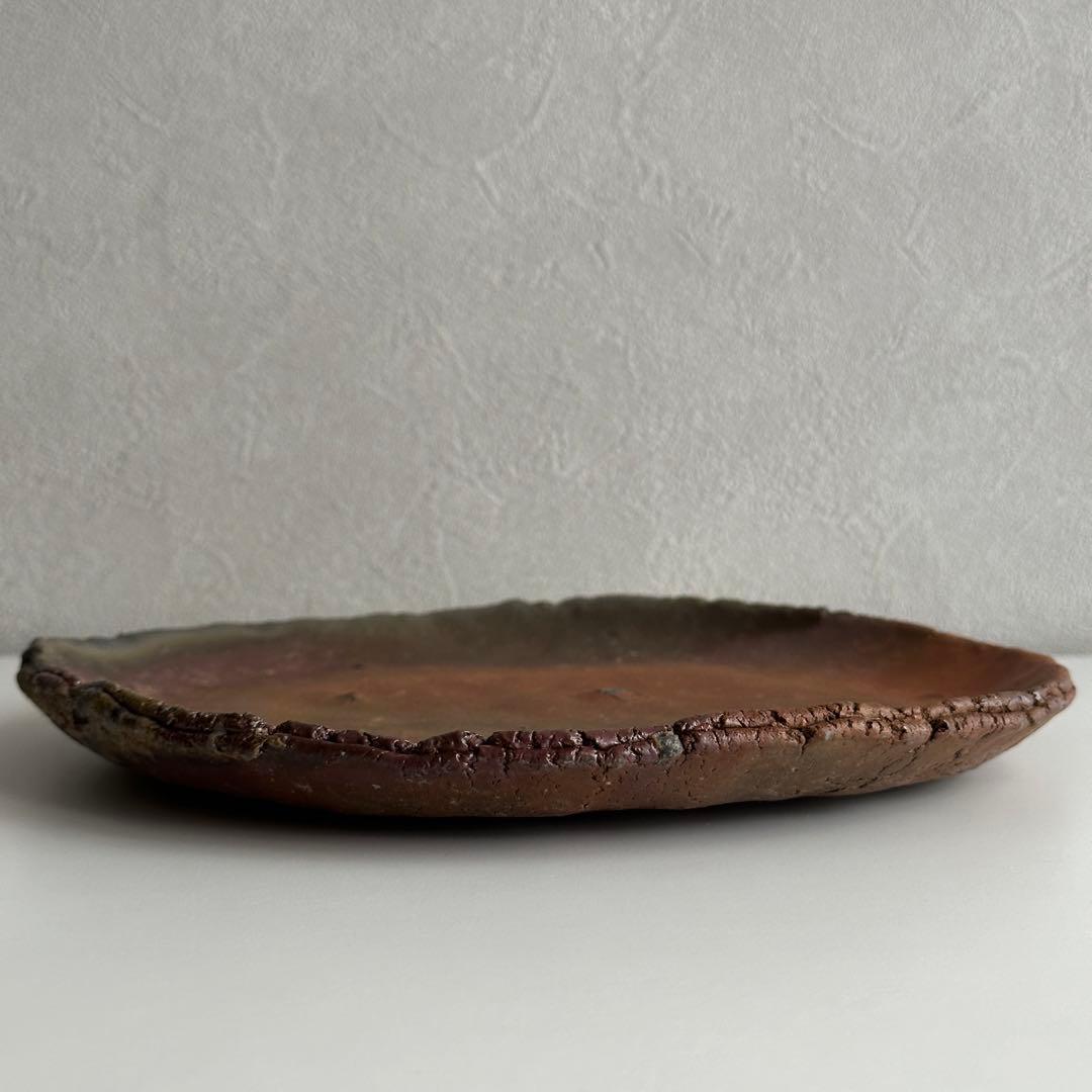 原田拾六 備前 皿 丸皿 共箱