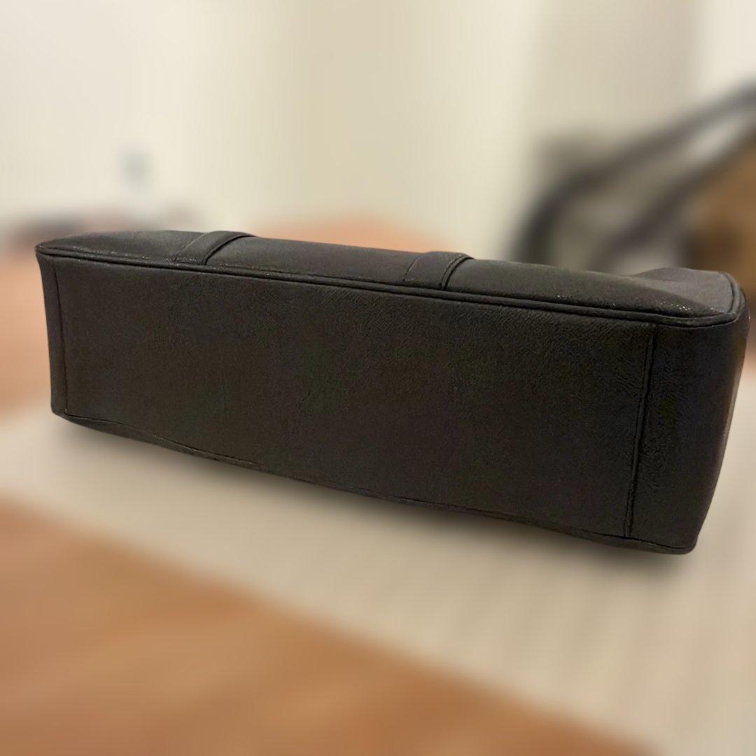 【美品】コーチ　ビジネスバッグ　2way レザー　ブラックカラー