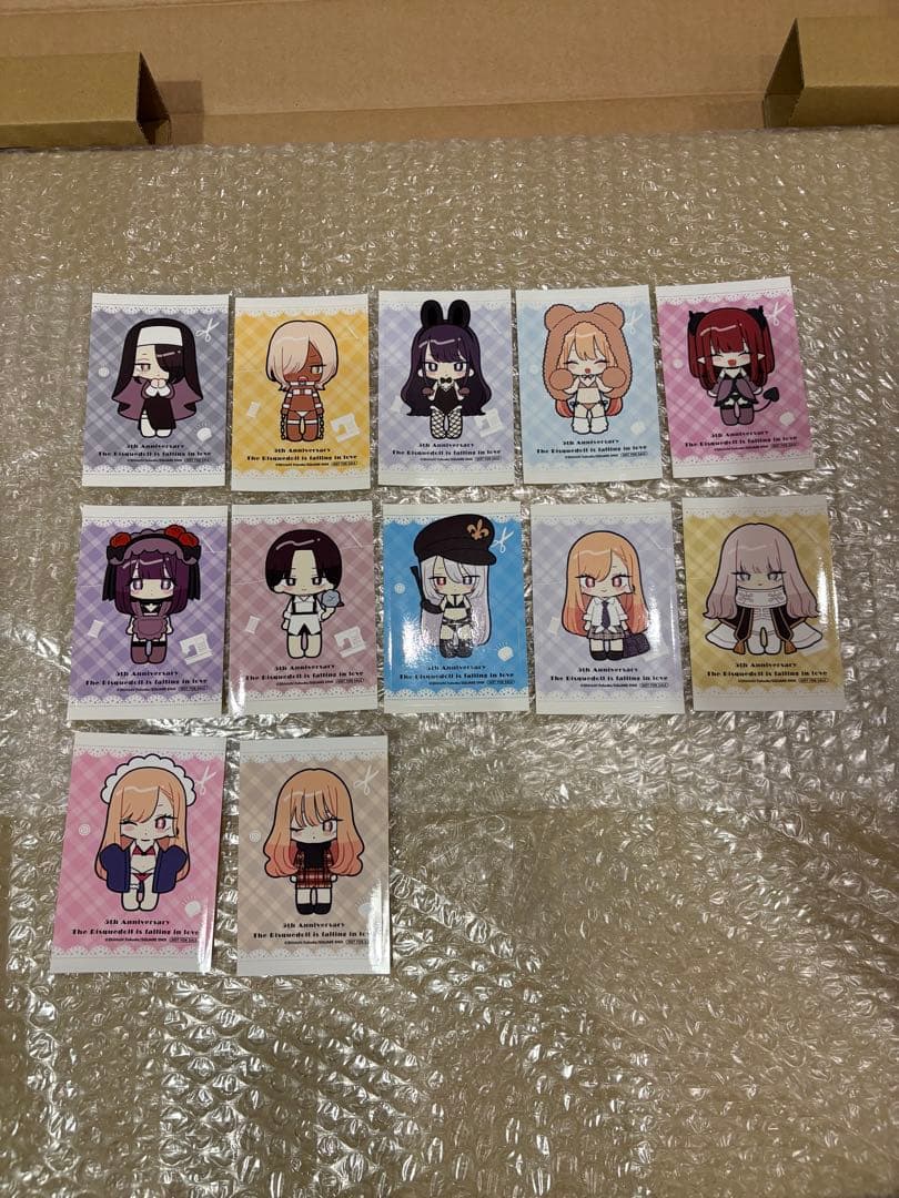 ※10/22終了【12種ステッカー付】着せ恋展 直筆サイン入 複製原画 ハニエル