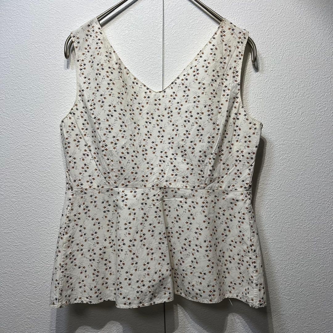 希少 MARNI 上質 総柄 ノースリーブ デザイン タンクトップ シャツ 38
