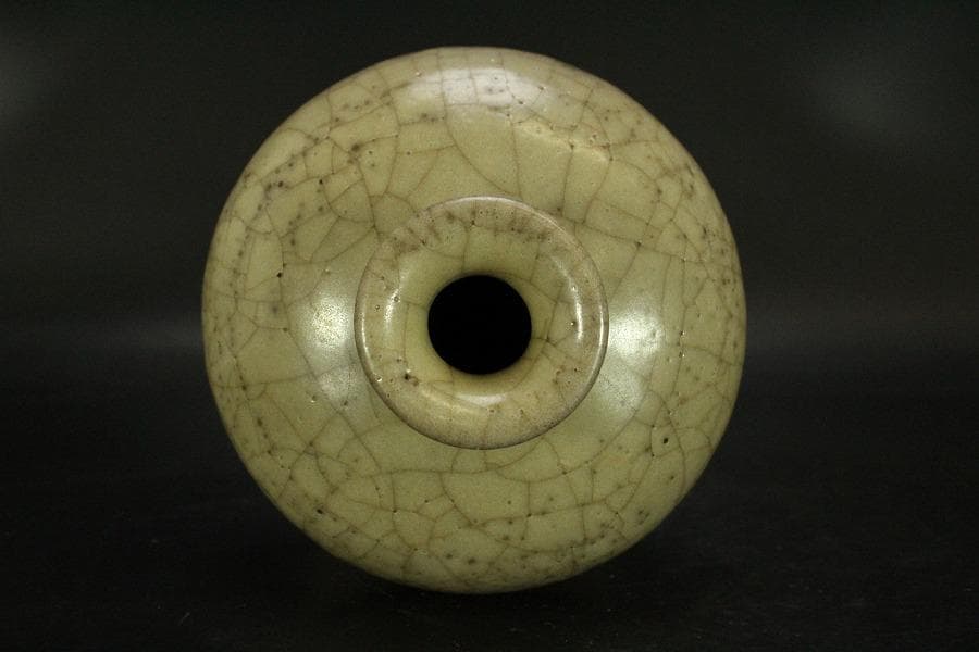 中国美術 哥窯 梅瓶 高22.5cm(HA395)