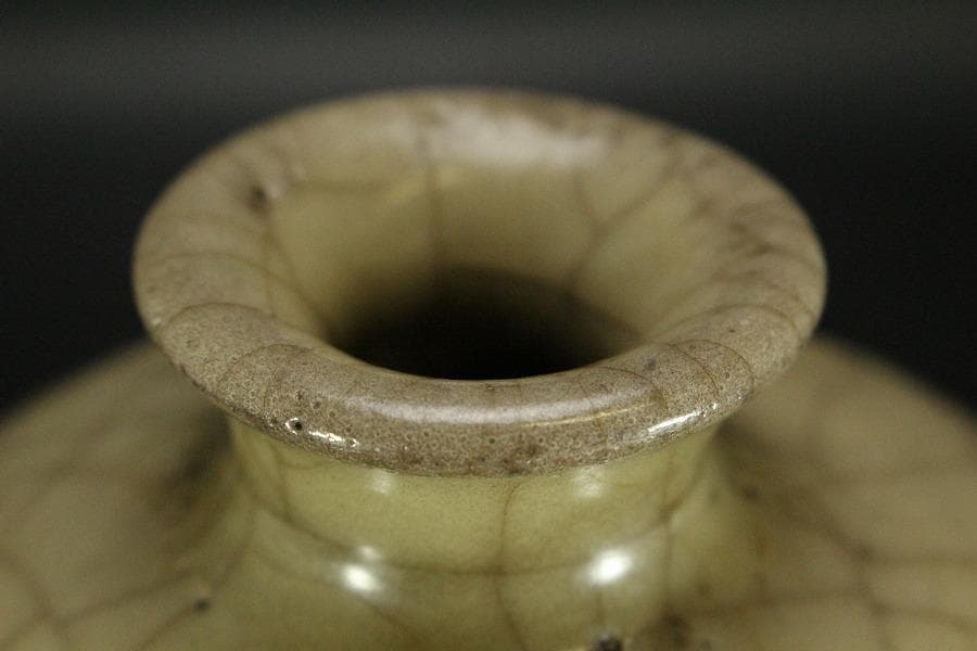 中国美術 哥窯 梅瓶 高22.5cm(HA395)