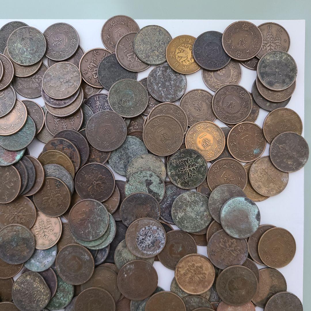 今回限定 古銭 桐1銭青銅貨 カラス1銭黄銅貨まとめ 1000グラム - メルカリ