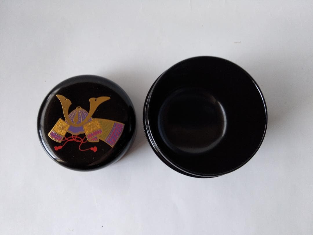 西村弘峰 作 かぶと蒔絵 中棗 共箱 栞 漆器 漆芸 抹茶 茶道具 新品