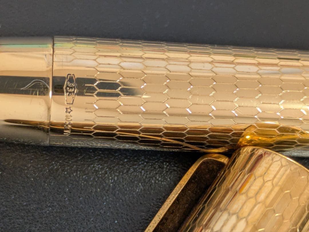 蘭王様】【ソリッドゴールド】ラレックス 50周年万年筆 8金無垢 14金ペン先