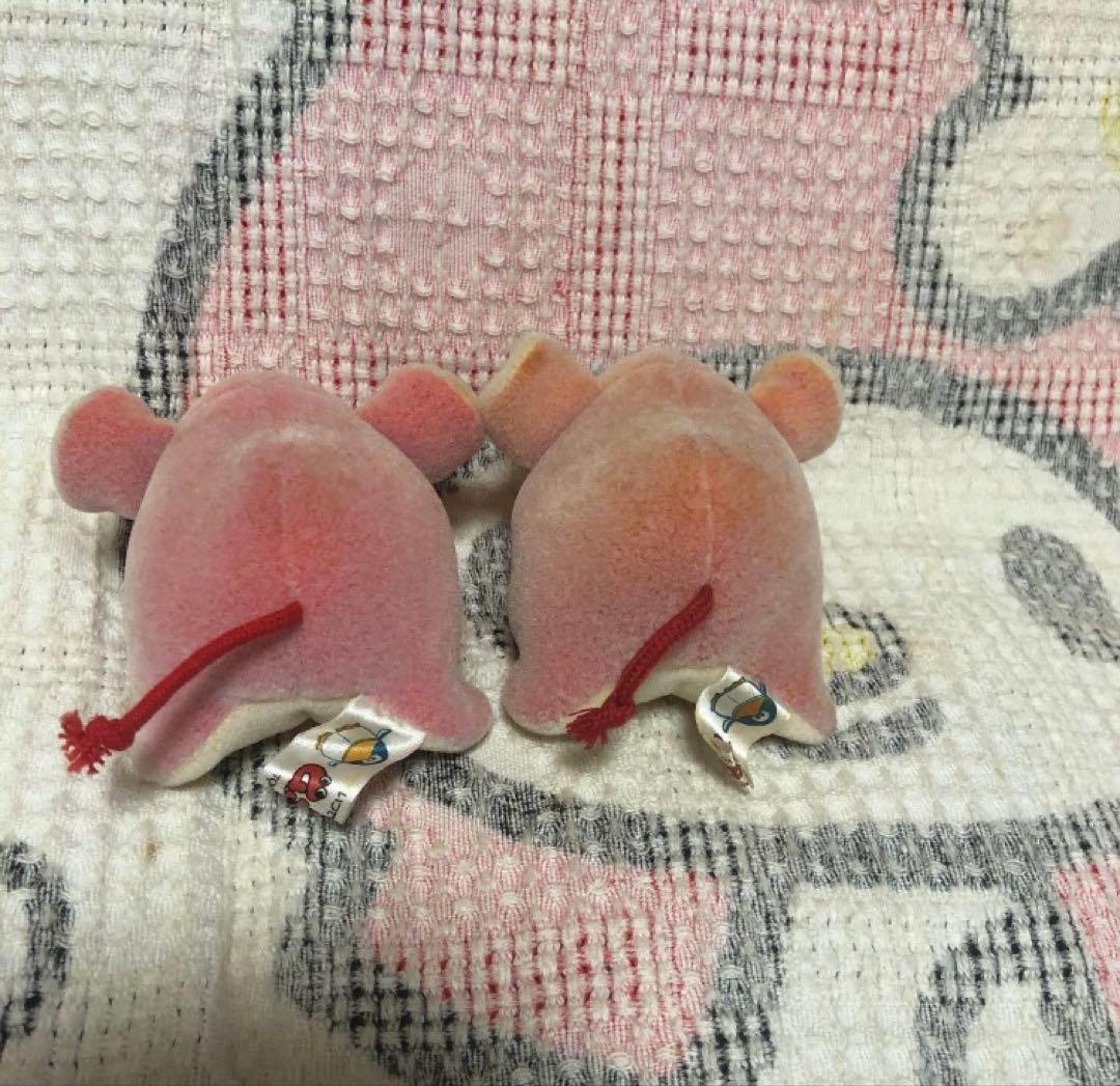 昭和レトロ　ムニュムニュ　ムニュちび　ウシ＆ネズミ＆ねこ　6こ　中古品