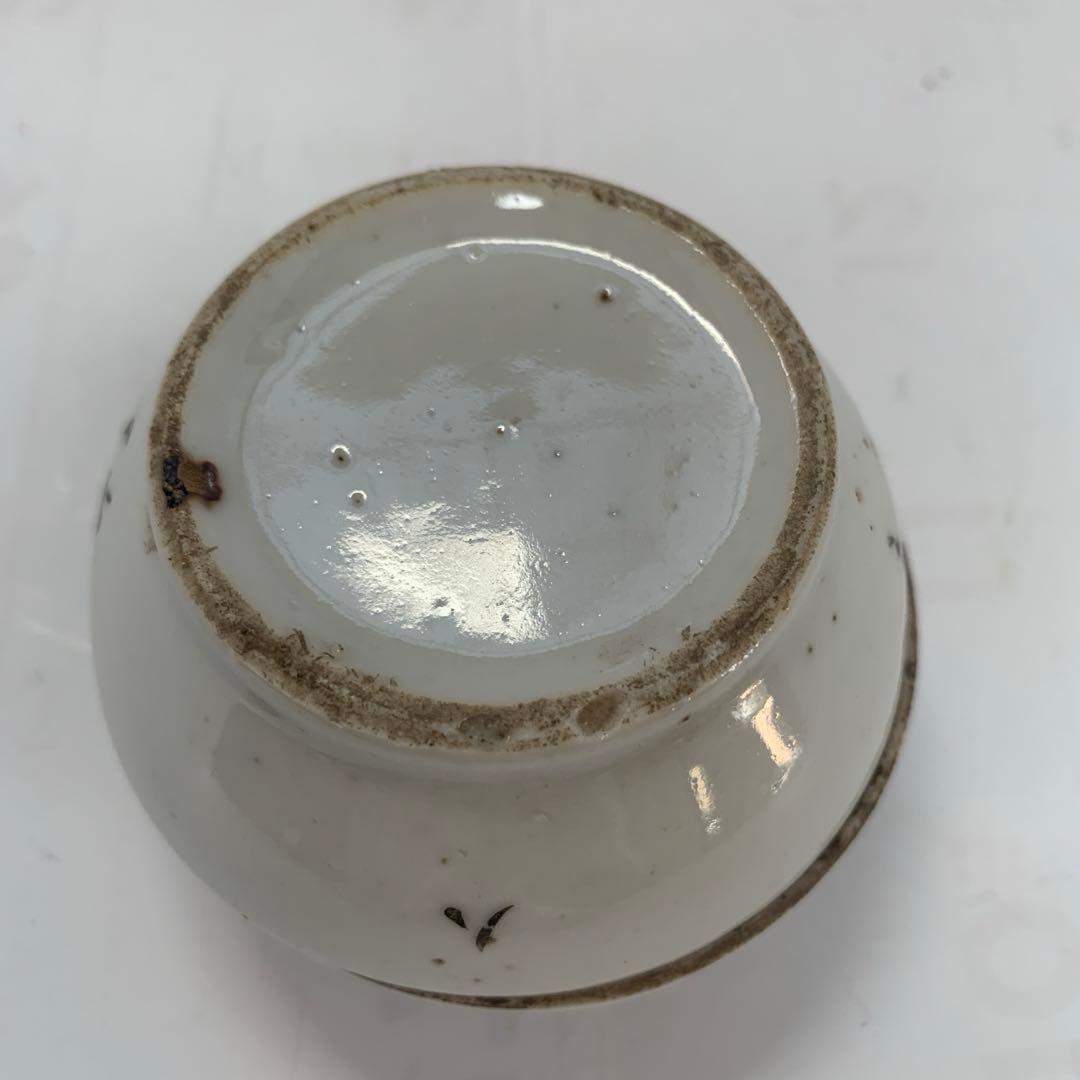 中国美術　白磁　美人絵　香合　送料込み