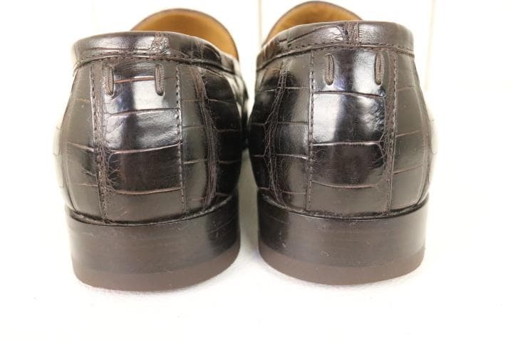 H*A様 【美品】☆ルイヴィトン：クロコ　ローファー　レザーシューズ　６　25.