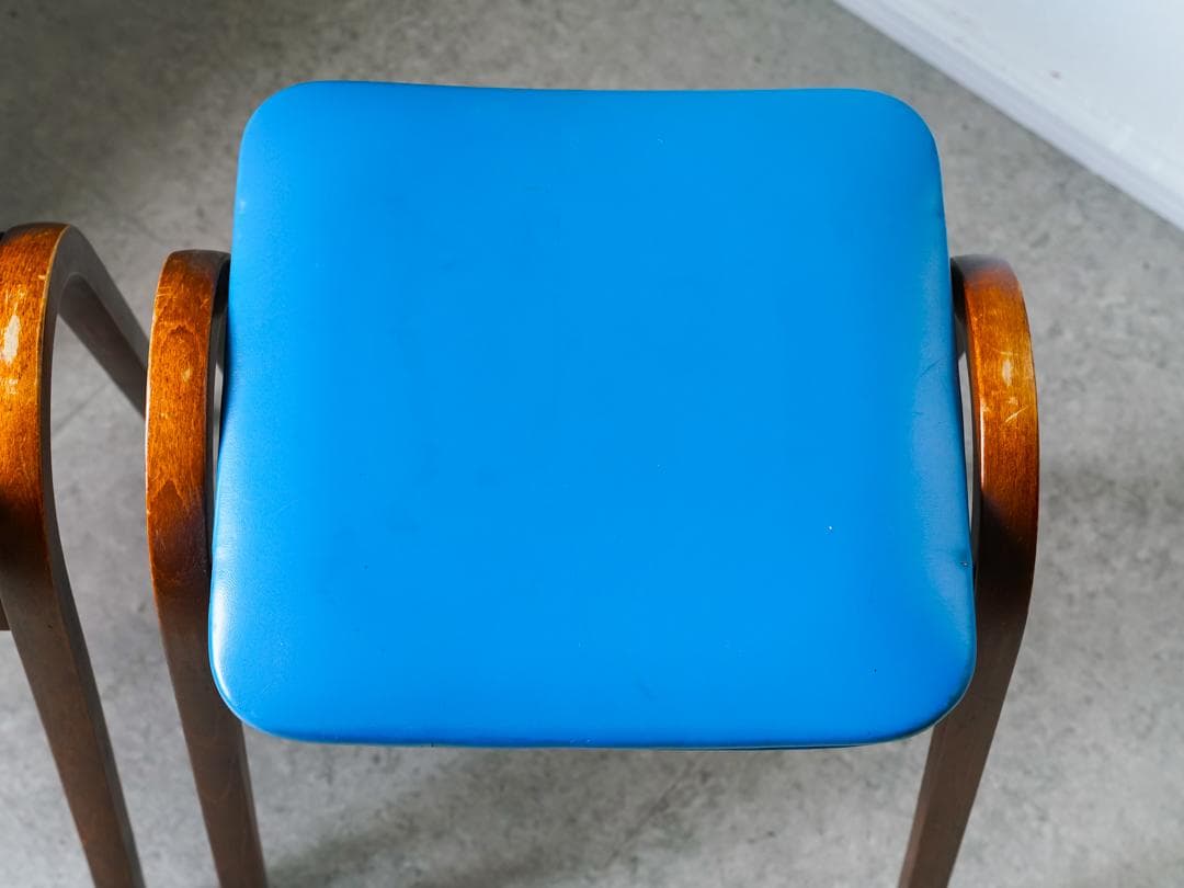 \"剣持勇\" 秋田木工 vintage スタッキングチェア スツール 2脚 古家具