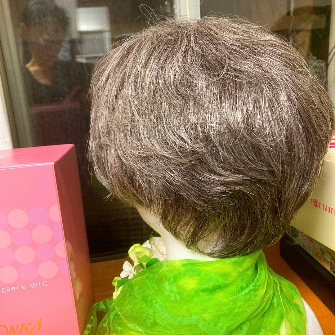 ウィッグ白髪医療用レオンカ