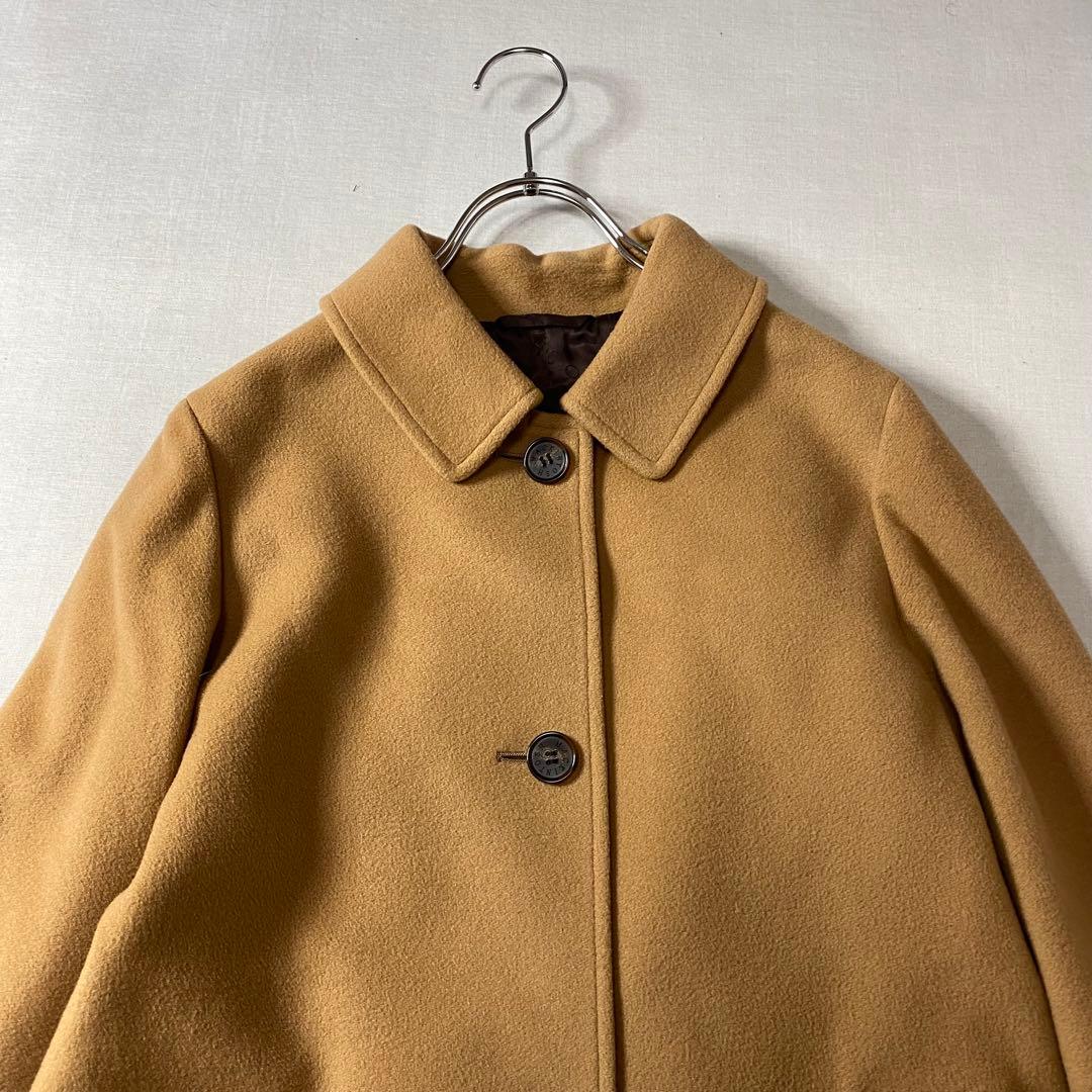 《美品》マッキントッシュロンドン チェスターコート ウール キャメル【L】通勤