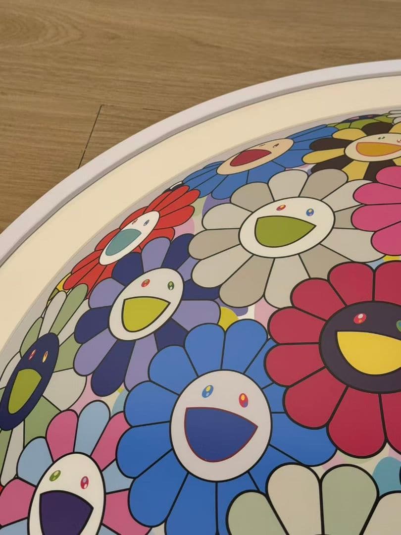 お花畑の中に顔をうずめる 村上隆 版画 ED300 お花畑の中に顔を