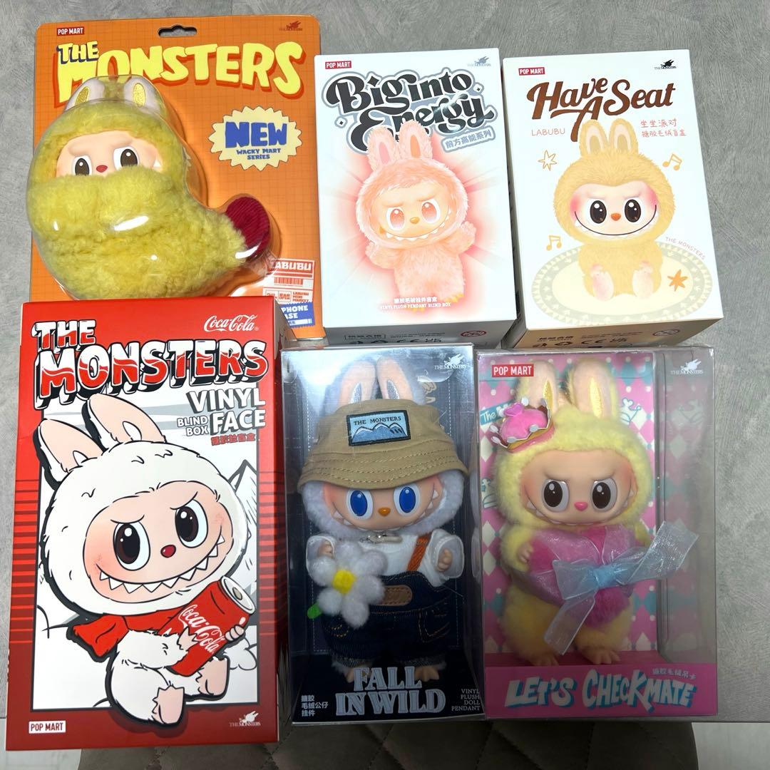 大人気　ラブブ　６個セット！！ 正規品】 Labubu ラブブ アソート 6ピース 単品 らぶぶ ぬいぐるみ POP