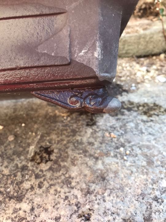 盆栽鉢 時代盆栽鉢長方隅切り窓あり雲足33x24x8山野草