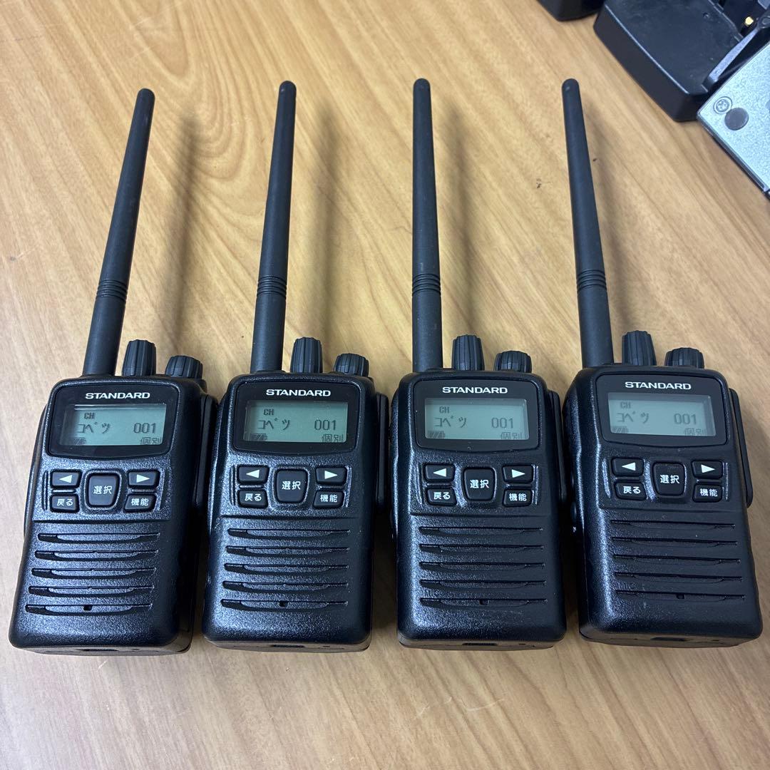 スタンダード VXD450U デジタル簡易無線機 免許局 4台セット 現状品