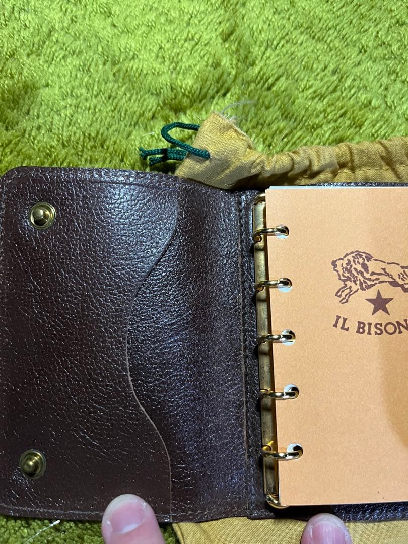 イルビゾンテIL BISONTE手帳ブラウンバイブル旧ロゴ イルビゾンテ IL