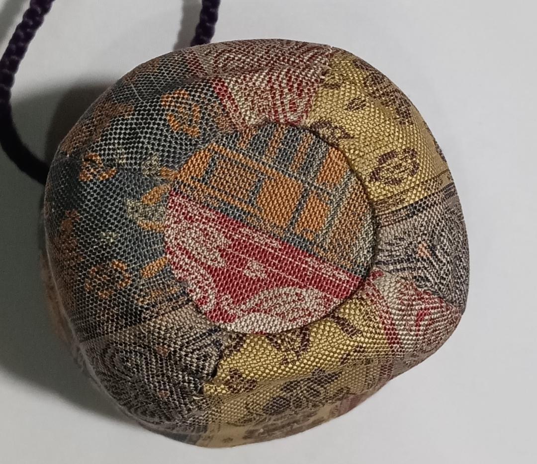 茶道具 京都嵯峨 嵯峨焼 橋本永豊作 肩衝茶入 紅牙瑞錦仕