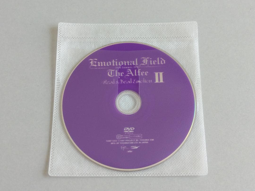 THE ALFEE DVD EMOTIONAL FIELD 1997 DVD
