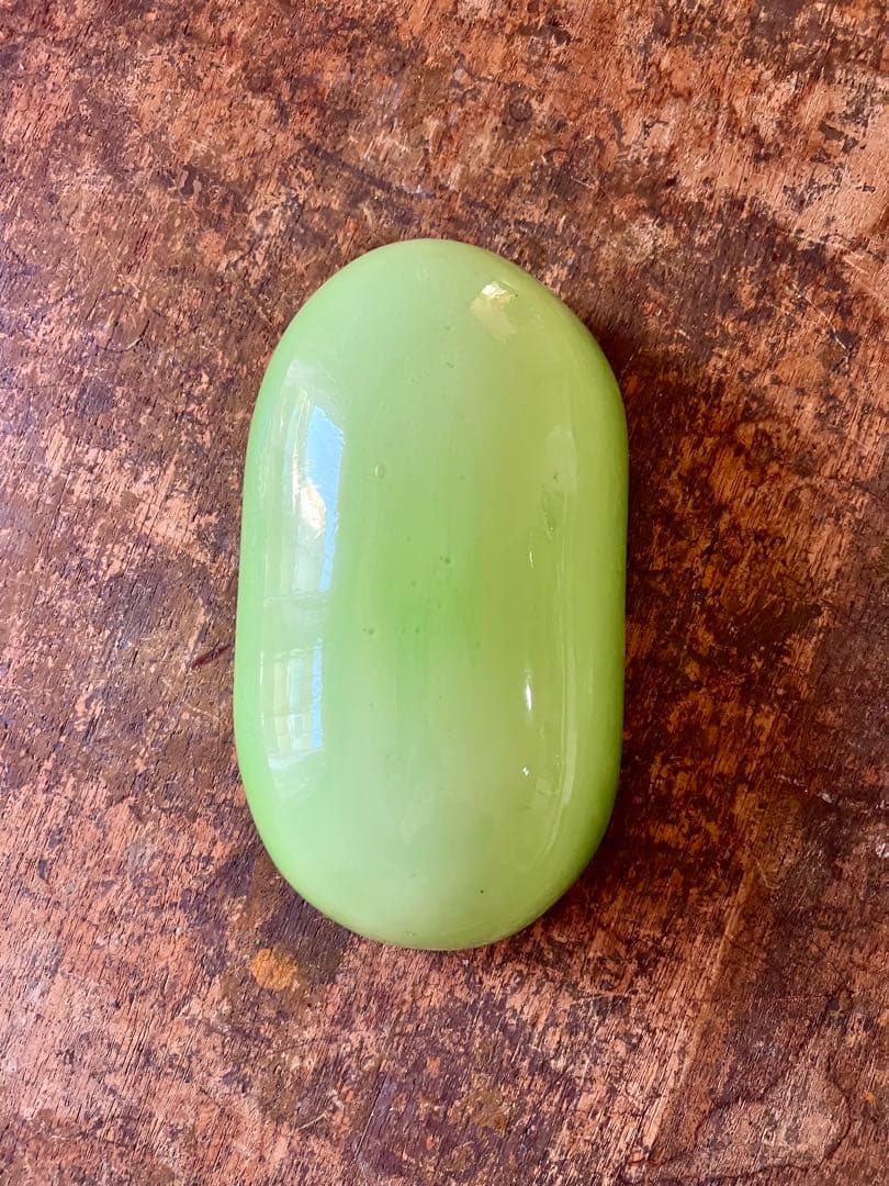 大正ロマン 緑変形電笠 電気スタンド ガラス 照明 灯り アンティーク