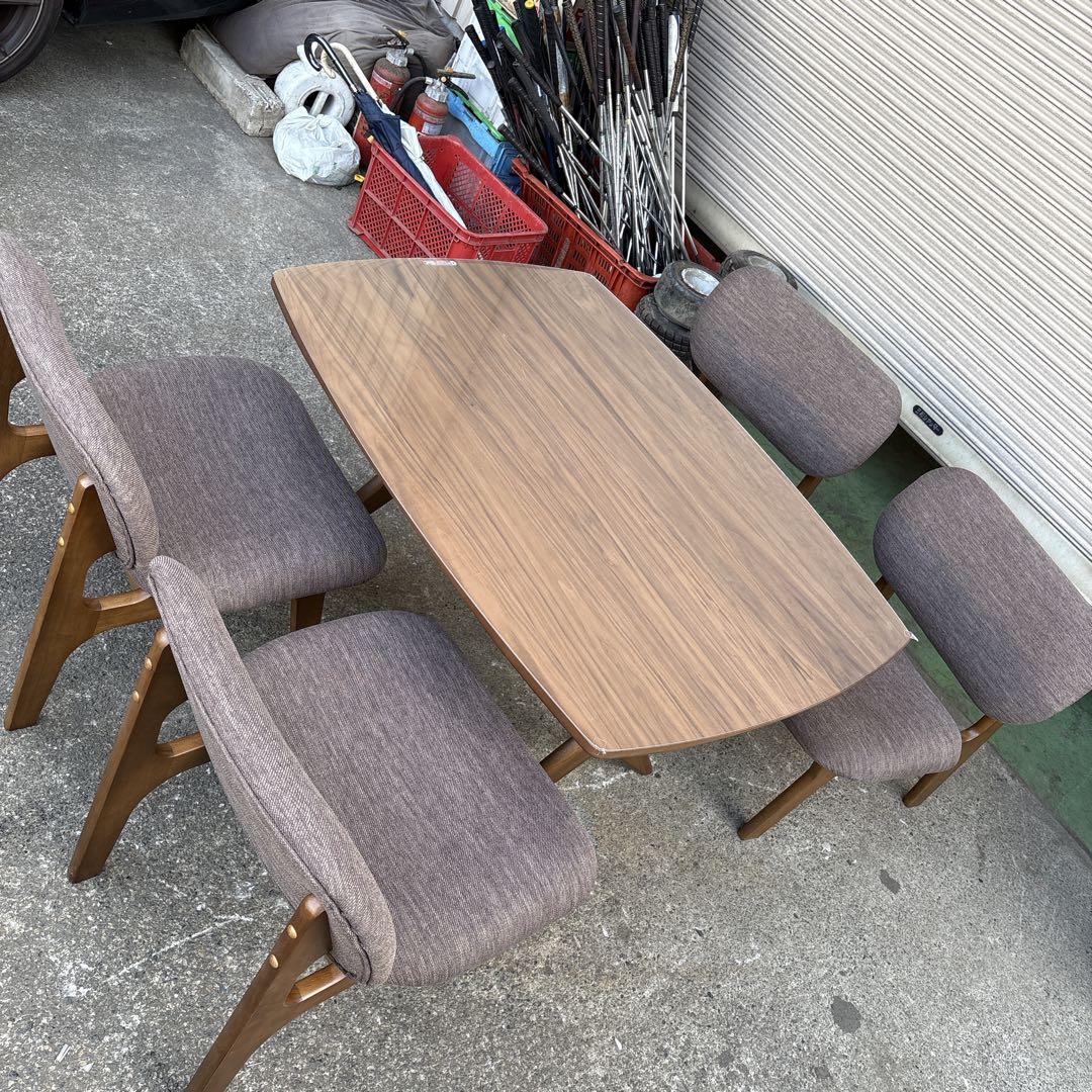 【直接引き取り限定】リビングダイニングテーブル・チェア5点セット