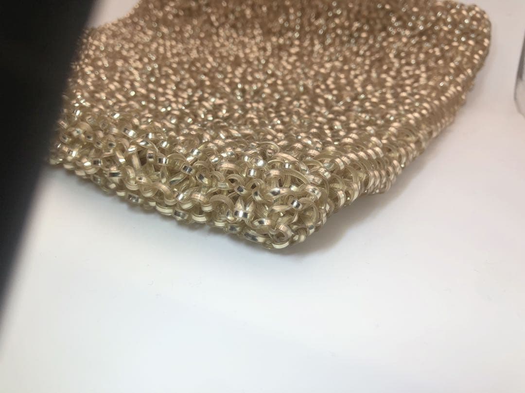 アンテプリマ ワイヤーバッグ　シャンパンゴールド シルバー　ハンドバッグ