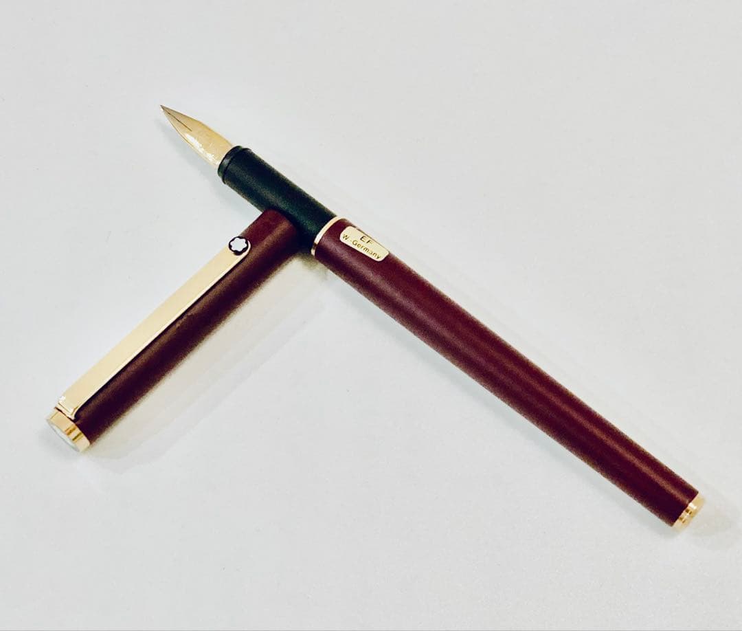 西ドイツ製◇モンブラン高級万年筆 SラインMONTBLANC 1980s 茶軸