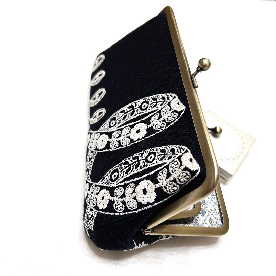 お取り置き⭐️ミナペルホネン　ハンドメイド　がま口　親子長財布　ribbon