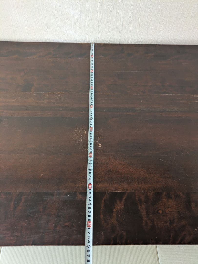 【北海道民芸家具】無垢 ダイニングテーブル 民芸調 アンティーク